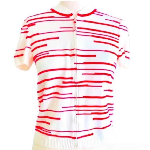 St. John Sweaters - St. John Sport Full Zip Cardigan Sweater Size 2 Petites Santana Knit Hot Pink